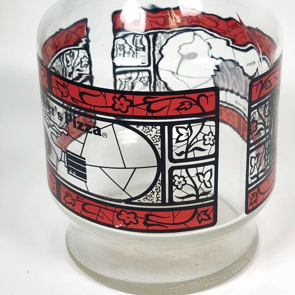 Vintage Godfathers Pizza Coca-Cola Carafe Lot of 2 Anchor Hocking Glass Pitchers - Picture 8 of 11